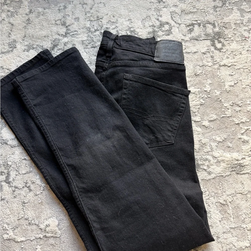 Levi's Black Slim Straight Jeans - Picture 2 of 4